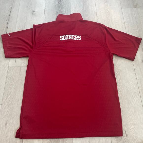 Nike Polo Dri-Fit Oklahoma Sooners Men’s Red Size Small - Picture 2 of 11
